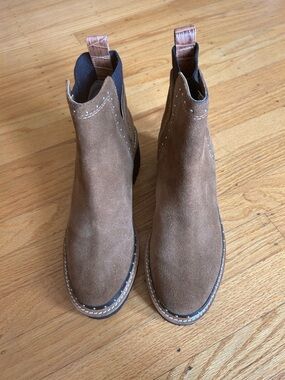 Dolce Vita Brown Suede Chelsea Ankle Boots